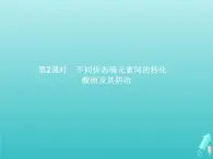 2021_2022学年高中化学第3章自然界中的元素第3节第2课时不同价态硫元素间的转化酸雨及其防治课件鲁科版必修1