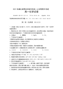 2021-2022学年湖北省新高考联考协作体高一上学期期中考试化学试卷