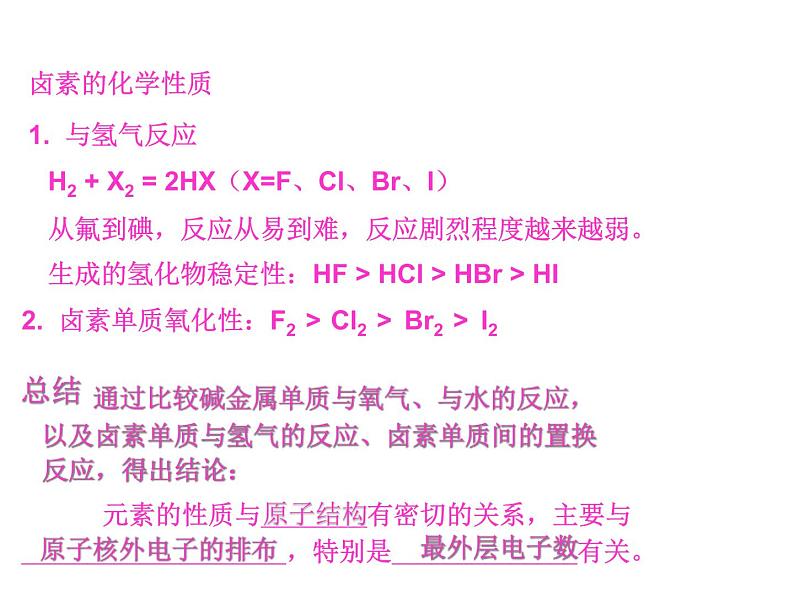 高中化学必修2课件全集:《第1章 物质结构 元素周期律》知识点梳理06