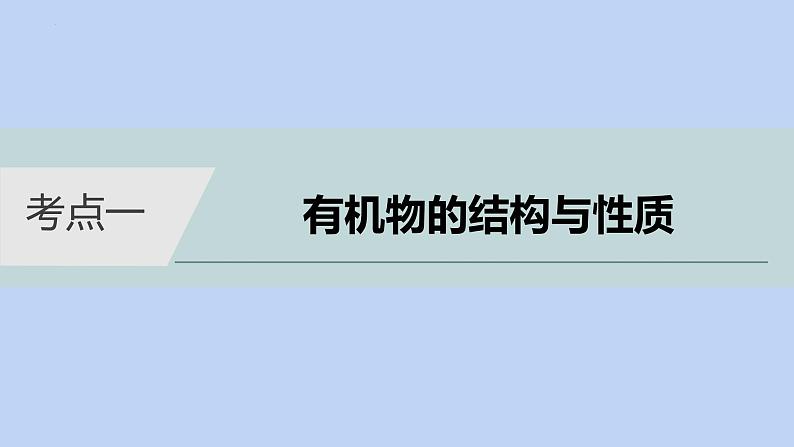 2022届高三化学高考备考二轮复习专题12有机化学基础(选考)课件第3页