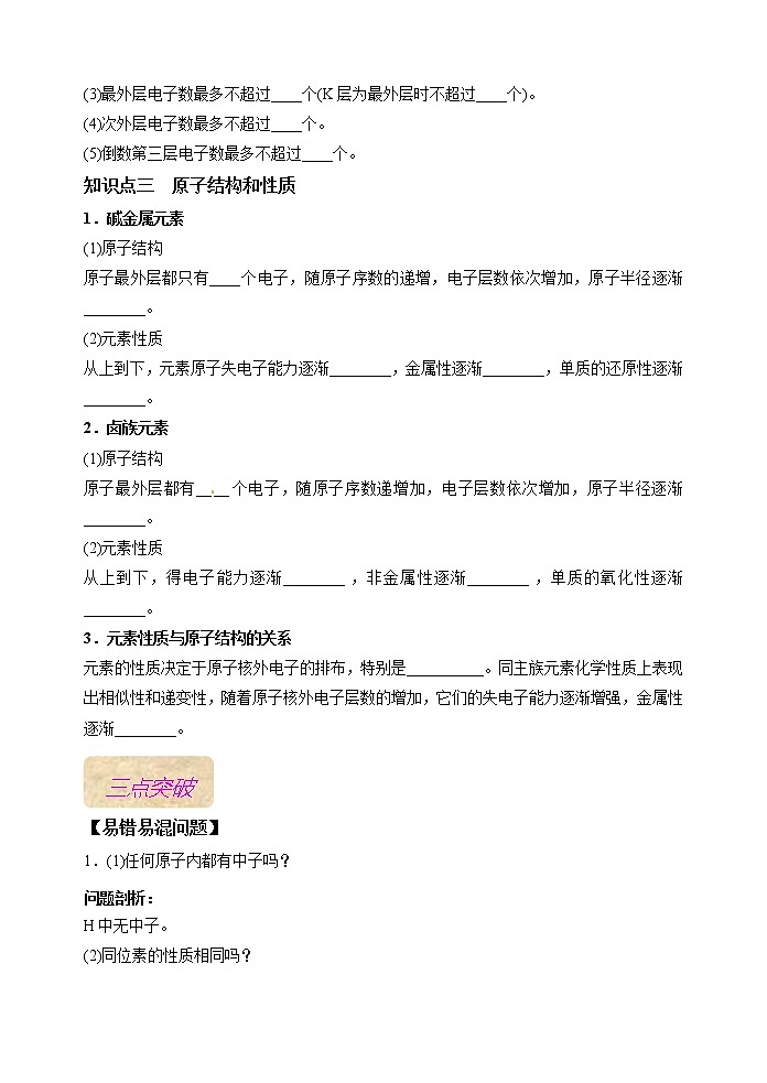 第15讲 原子结构(基础过关)(原卷版)第3页