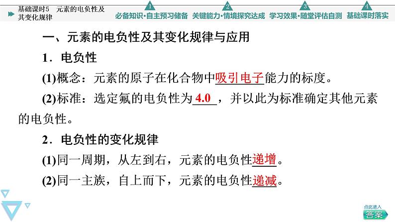 2021-2022学年高中化学新鲁科版选择性必修2 第1章第3节元素性质及其变化规律第2课时 课件(62张)04