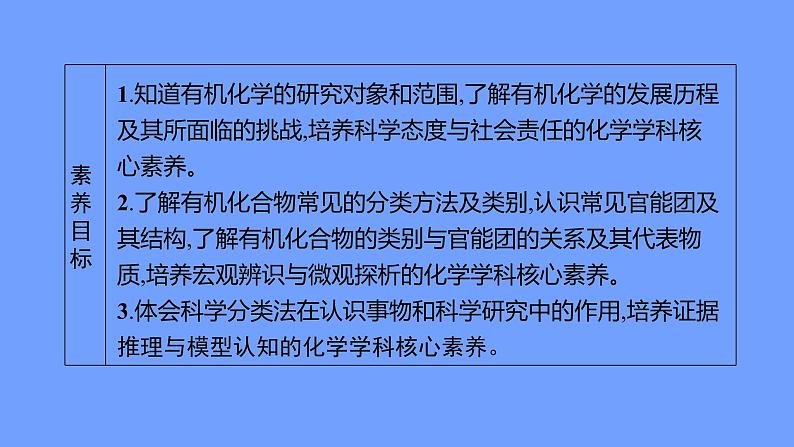 2021-2022学年高中化学新鲁科版选择性必修3 第1章 第1节 第1课时 有机化学的发展 有机化合物的分类 课件(58张)03