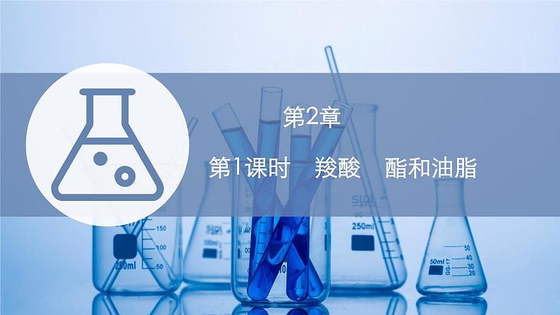 2021-2022学年高中化学新鲁科版选择性必修3 第2章 第4节 第1课时 羧酸 酯和油脂 课件第1页