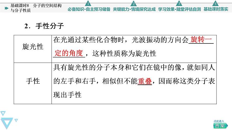 2021-2022学年高中化学新鲁科版选择性必修2 第2章第2节共价键与分子的空间结构第2课时 课件第6页