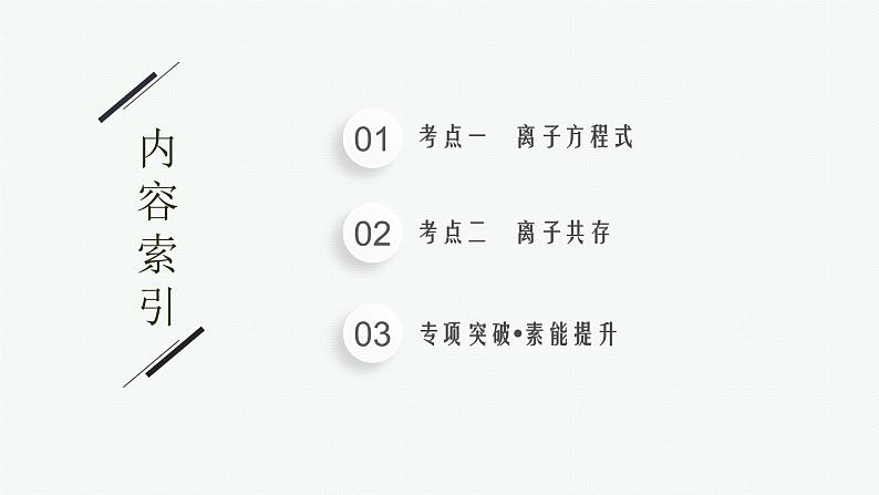 人教版新高考化学二轮复习课件 离子反应02
