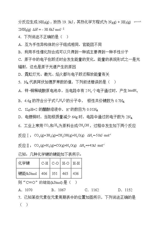 辽宁省六校协作体2021-2022学年高二下学期期初考试化学试题无答案第2页