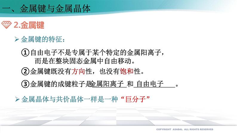 3.3.1 金属晶体-2021-2022学年高二化学选择性必修二+同步精品课件+教学设计+学案+同步习题(有答案)05