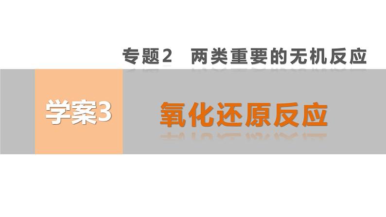 【考前三个月】2022届高考化学(2019新人教版)考前专题复习课件:专题2 氧化还原反应第1页