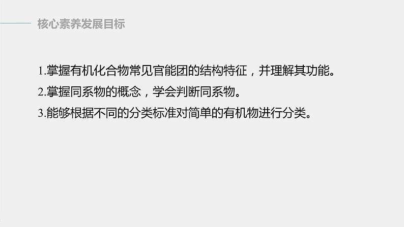 高中化学苏教版(2021)选择性必修3 专题2 第二单元 第1课时 有机化合物的分类(75张PPT)第2页