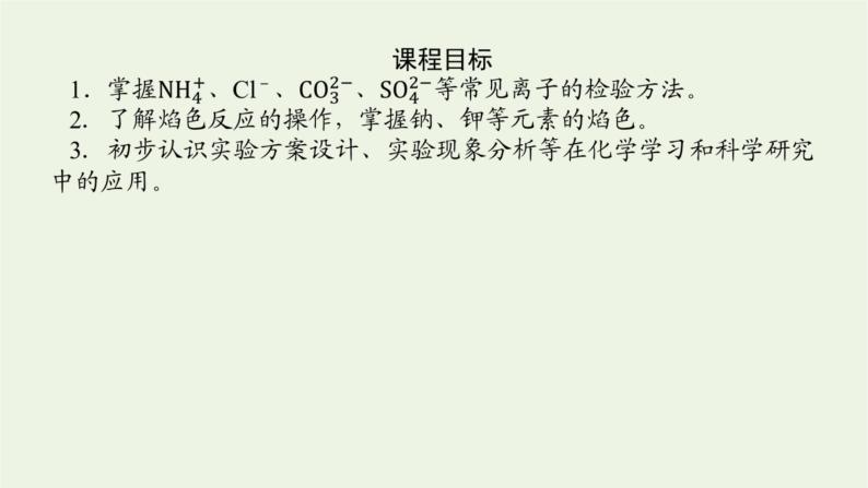 2021_2022学年高中化学专题2研究物质的基本方法1.3物质的检验课件苏教版必修104