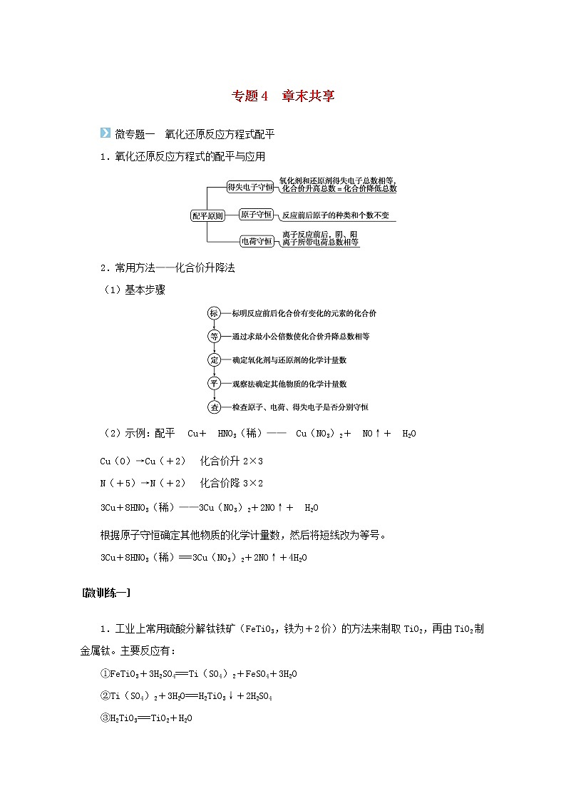 2021_2022学年高中化学专题4硫与环境保护章末共享学案苏教版必修101