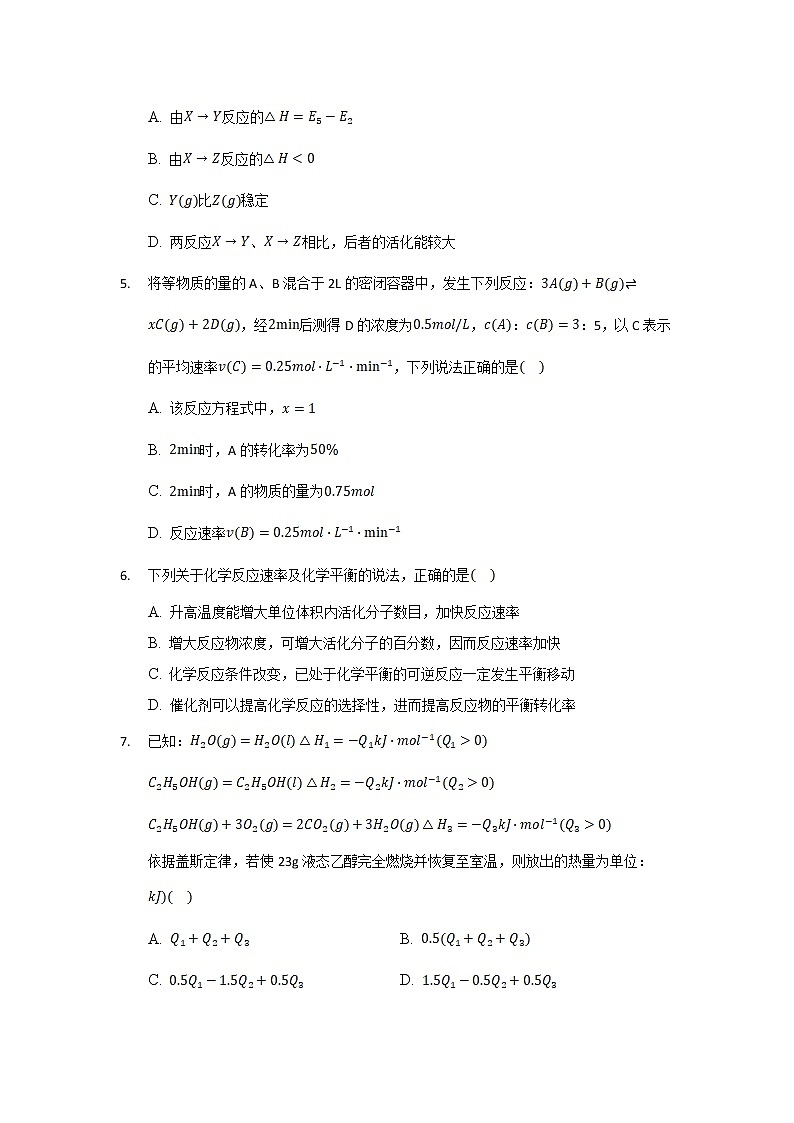 2021-2022学年河北省武强中学高二上学期2月月考化学试题含答案第2页