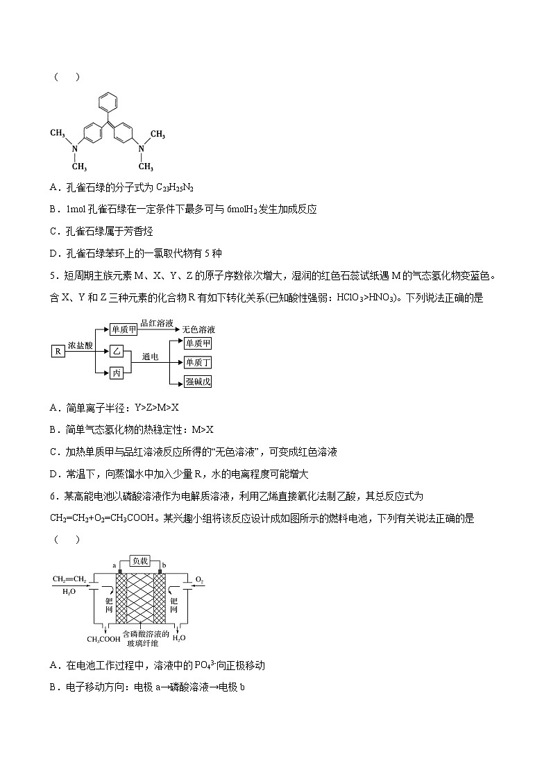 模拟试题1-2022年高考化学一轮复习名师精讲练第2页