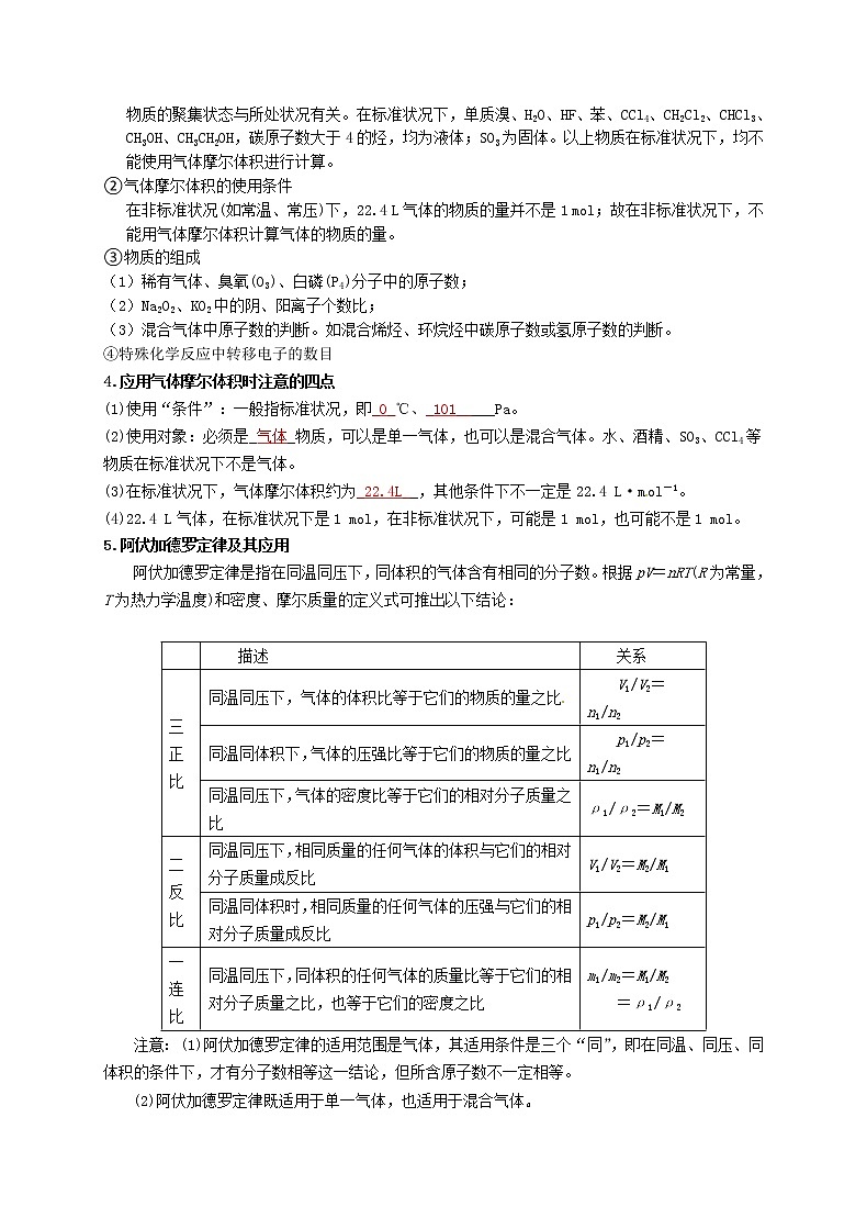 专题02 化学常用计量(解析版)-备战2022届高考化学二轮复习题型专练第2页
