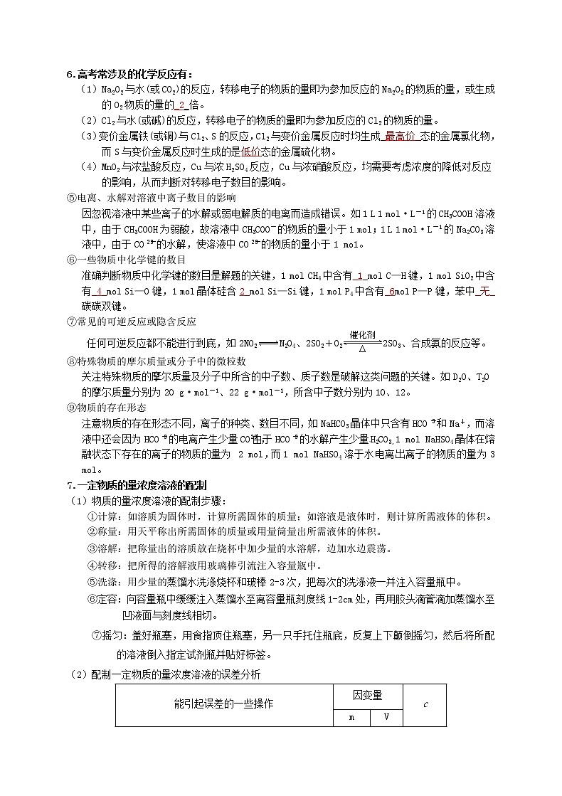 专题02 化学常用计量(解析版)-备战2022届高考化学二轮复习题型专练第3页