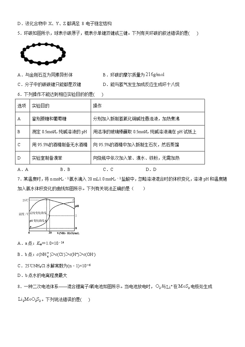 2022年新高考化学适应性考试模拟卷(山东专用)(八)(原卷版)第2页