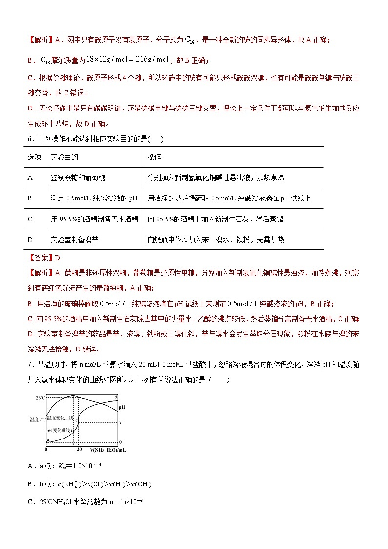 2022年新高考化学适应性考试模拟卷(山东专用)(八)(解析版)第3页