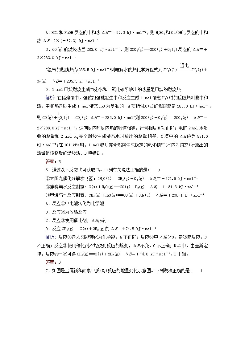 高考化学二轮复习技能强化专练06《化学反应与能量》(含详解)03