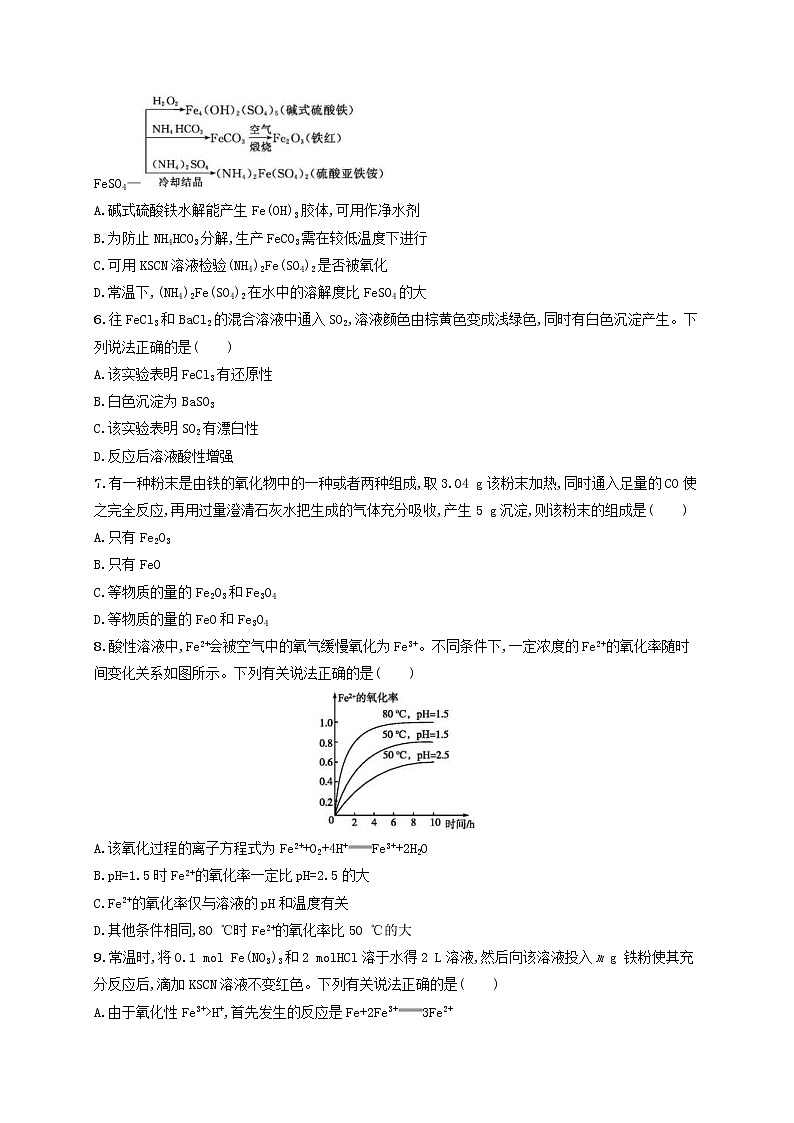 高考化学一轮复习考点规范练08《铁及其重要化合物》(含详解)第2页