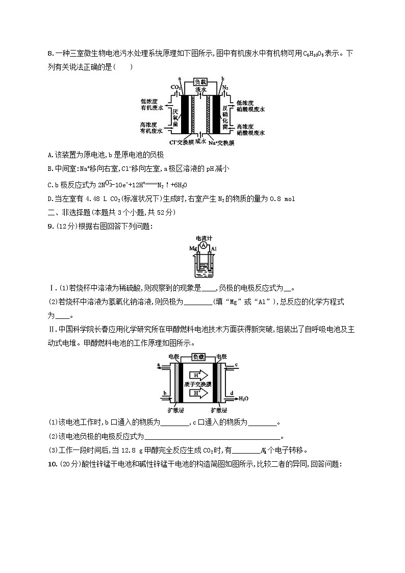 高考化学一轮复习考点规范练17《原电池化学电源》(含详解)第3页