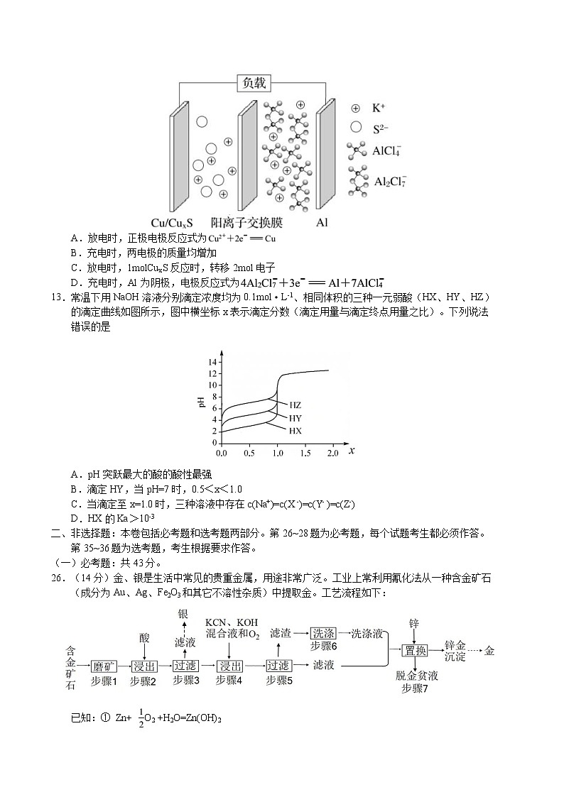 吉林省长春市2021届高三下学期4月质量监测(三模)理科综合化学试题 Word版含答案第3页