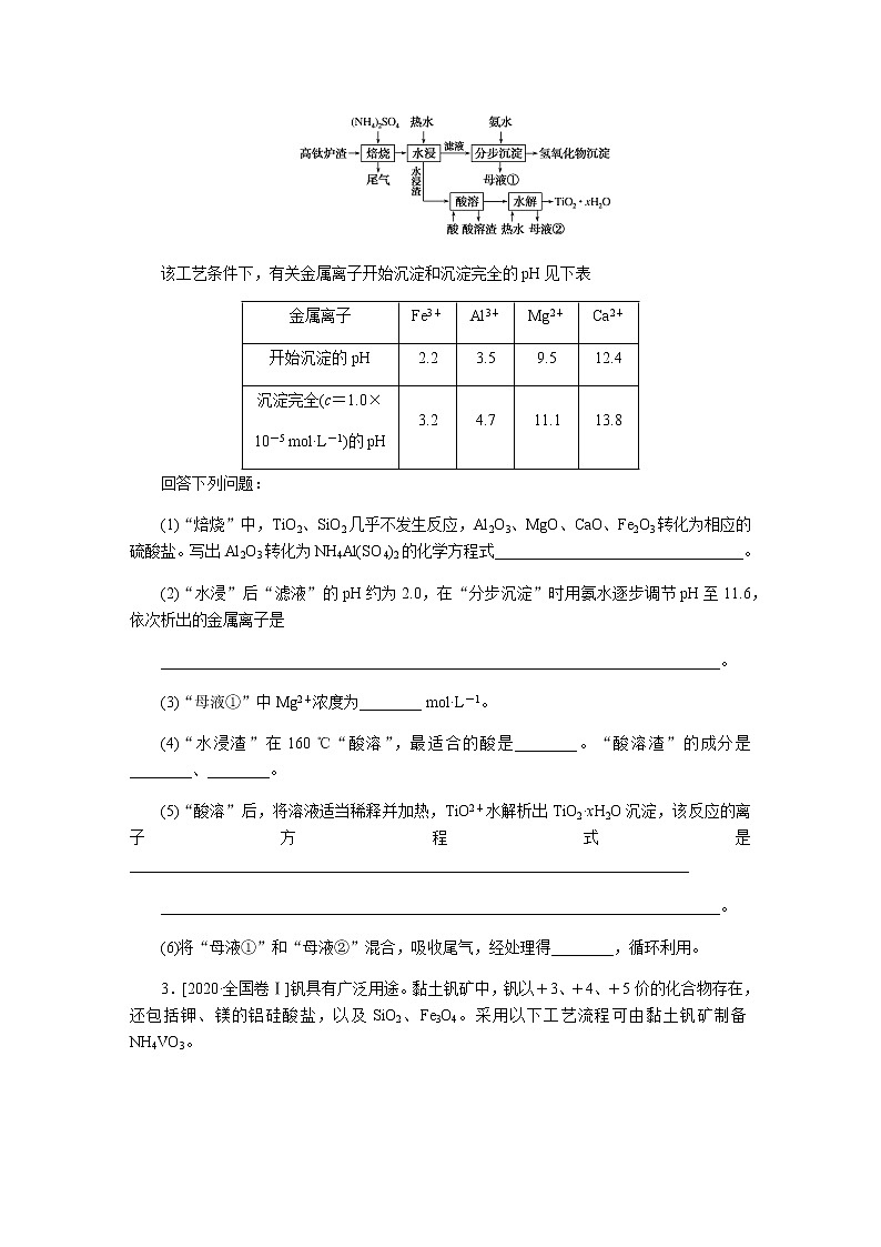 第二部分 高考填空题专项突破 2022版高考化学二轮专题冲刺指导方案第2页