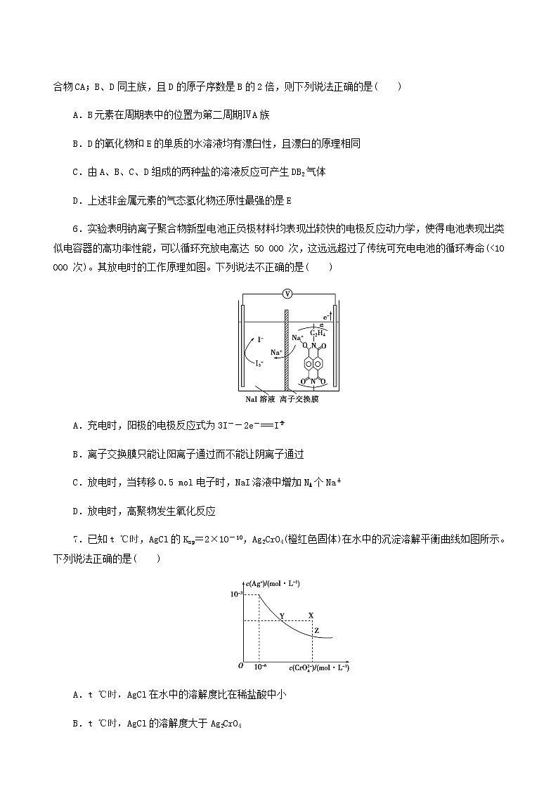 2022届高考化学二轮复习提升模拟卷13含答案第3页