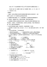 2022年普通高中学业水平合格性考试模拟（四）练习题