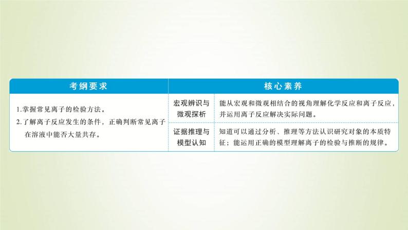 新人教版高考化学一轮复习第2章化学物质及其变化第7讲离子共存离子的检验与推断课件02