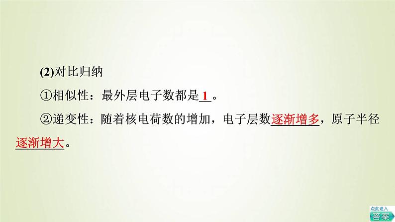 鲁科版高中化学必修第二册第1章原子结构元素周期律第3节基础课时6研究同主族元素的性质预测元素及其化合物的性质课件05