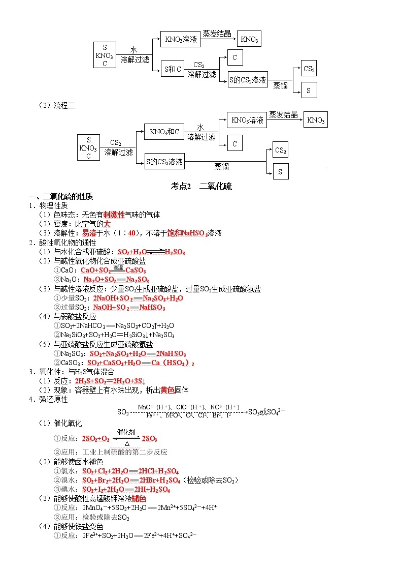 第五章  化工生产中的重要非金属元素-2021-2022学年高一化学期末备考单元复习知识清单（人教版2019必修第二册）02