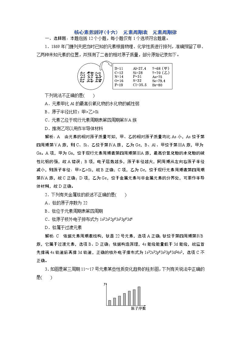 2023版高考化学一轮复习课件 第五章 物质结构基础 第二节 元素周期表 元素周期律01
