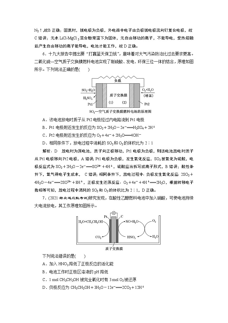核心素养测评(二十) 原电池 化学电源第3页