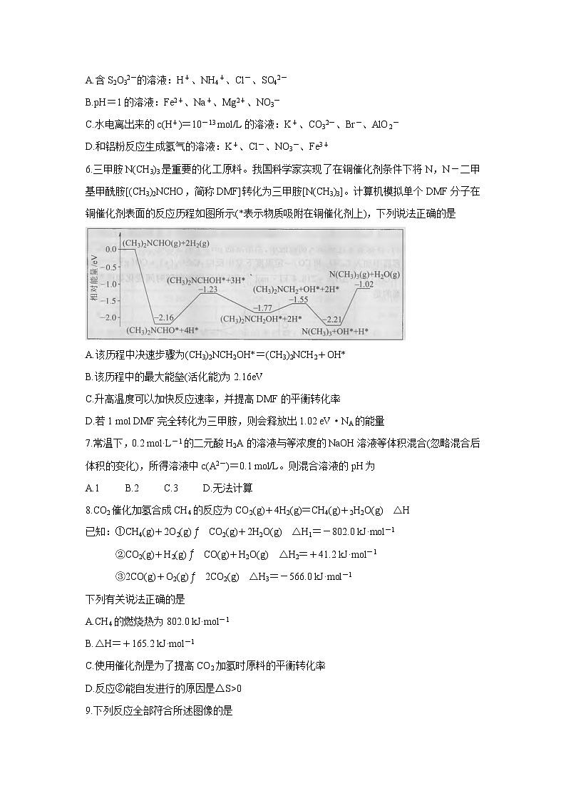2022洛阳豫西名校高二上学期第一次联考化学含答案第2页