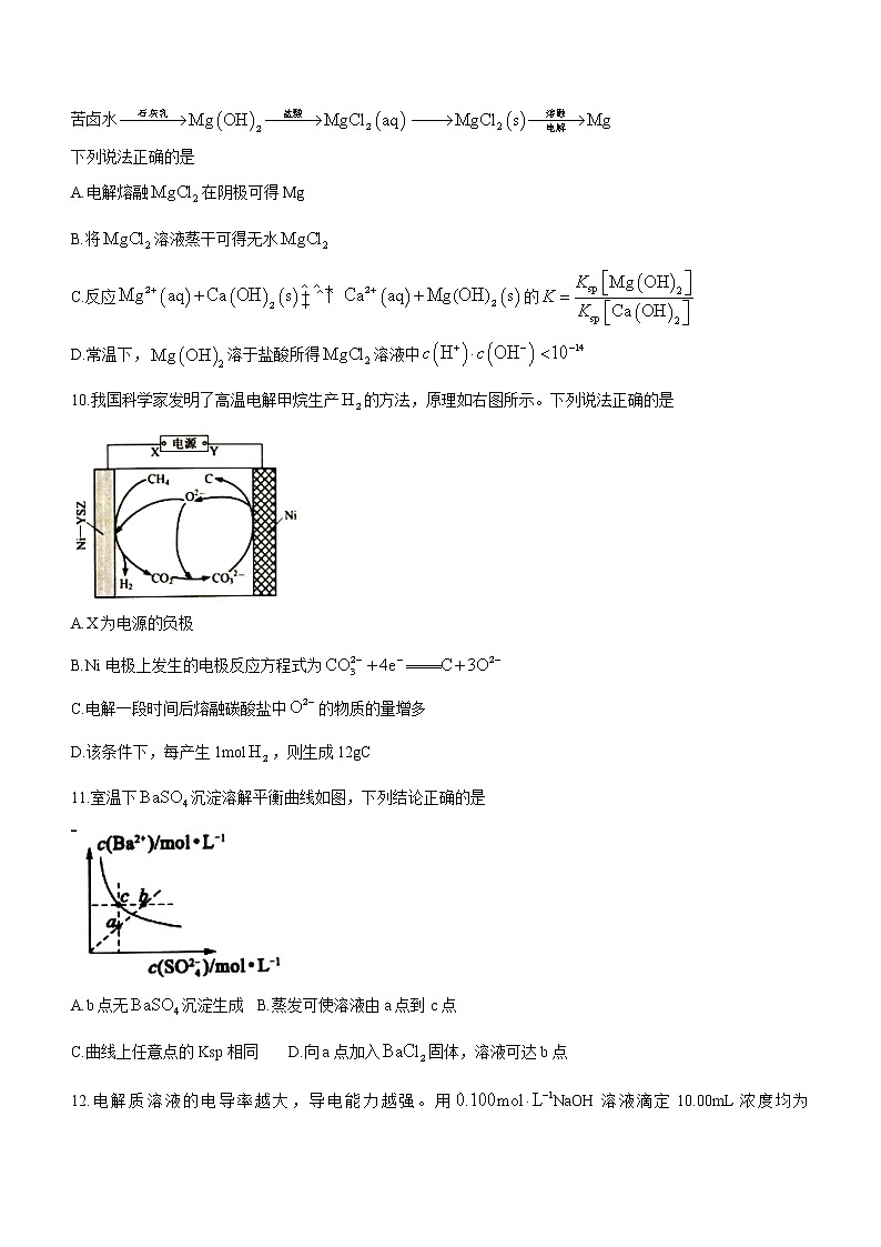 2021宿迁高二下学期期末考试化学试题含答案03