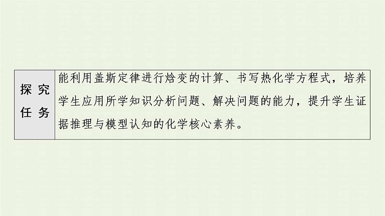 新人教版高中化学选择性必修1第1章化学反应的热效应第2节能力课时1盖斯定律的综合应用课件02