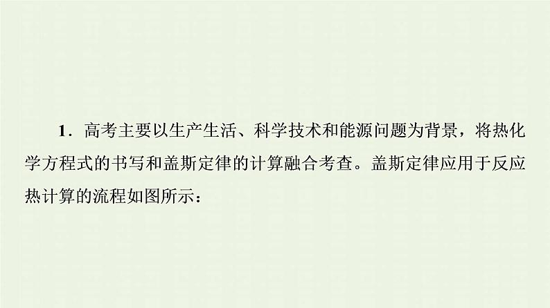 新人教版高中化学选择性必修1第1章化学反应的热效应第2节能力课时1盖斯定律的综合应用课件04