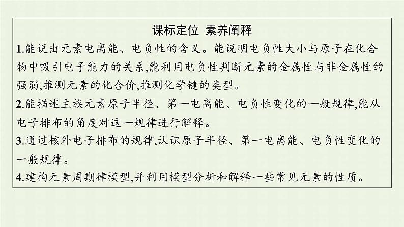新人教版高中化学选择性必修2第一章原子结构与性质第2节第2课时元素周期律课件第3页