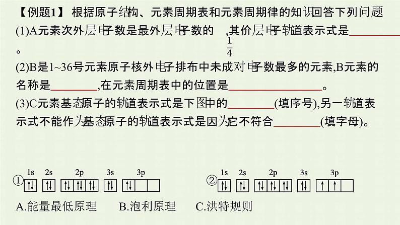 新人教版高中化学选择性必修2第一章原子结构与性质本章整合课件第8页