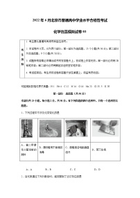 2022年6月北京市普通高中学业水平合格性考试化学仿真模拟试卷03（原卷版）
