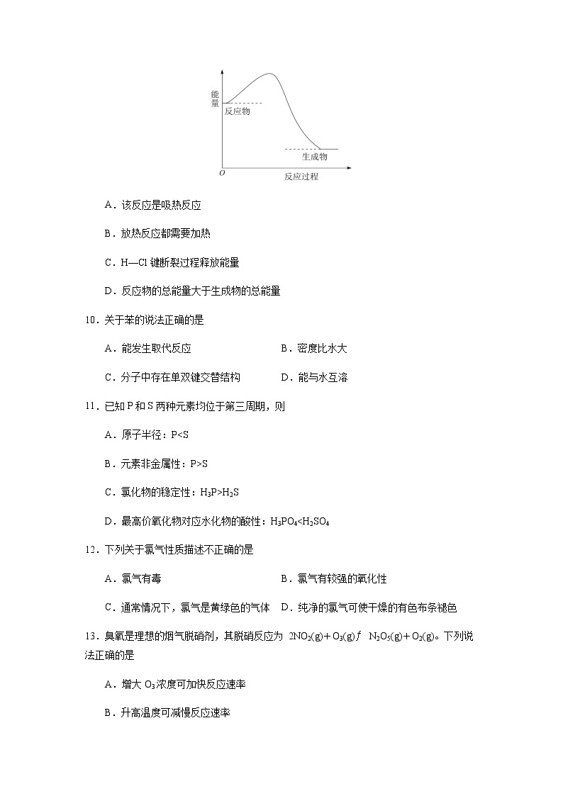 2022年6月北京市普通高中学业水平合格性考试化学仿真模拟试卷05（原卷版）03