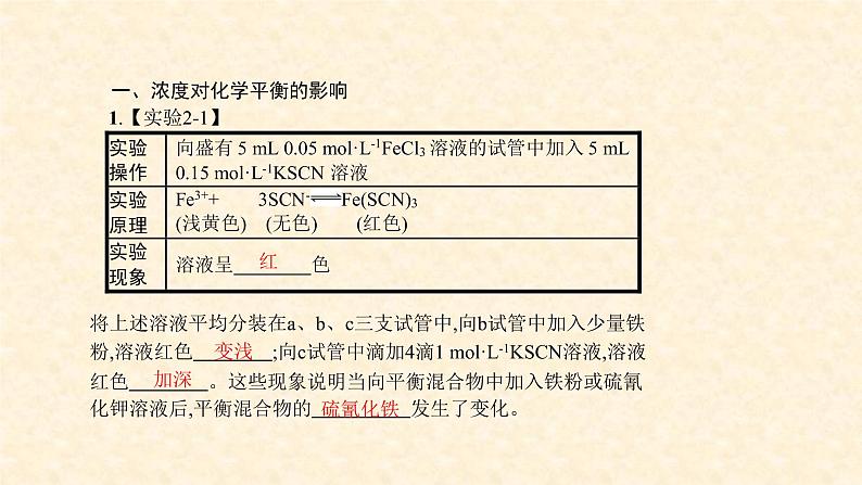 化学平衡2.2.3-影响化学平衡的因素课件高二上学期化学人教版(2019)选择性必修106