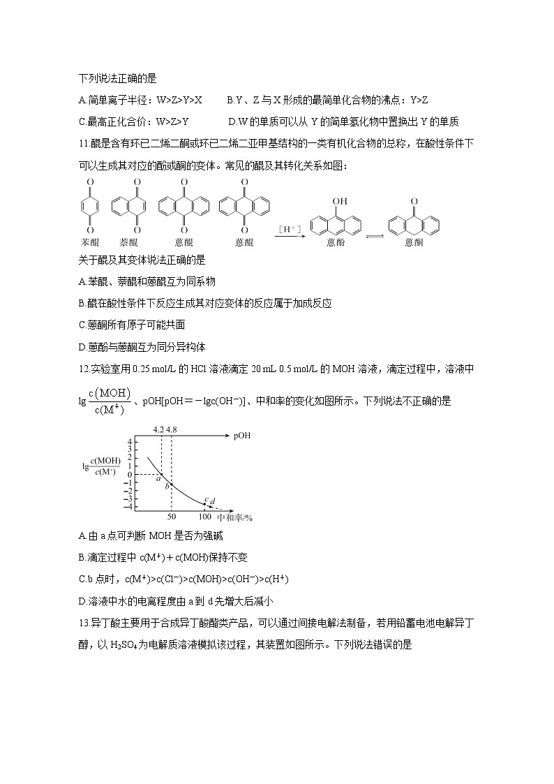 2021“超级全能生”高三全国卷地区5月联考试题(丙卷)化学含解析02