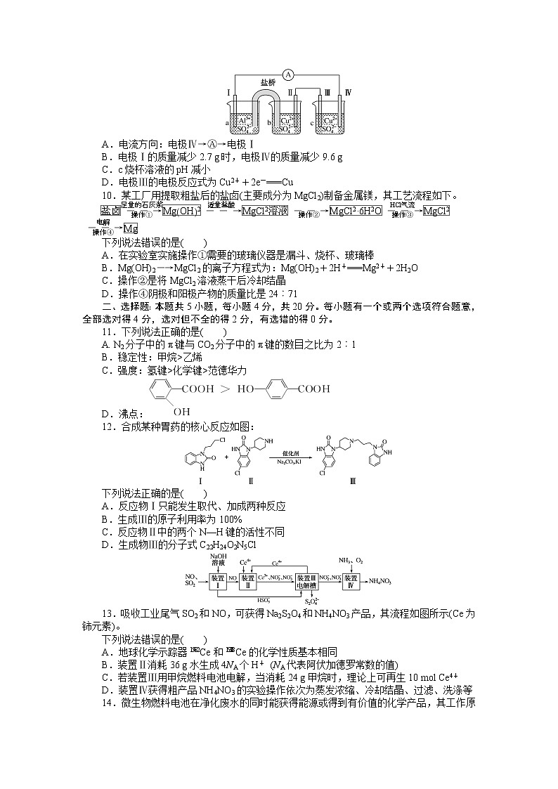 2023届新高考专用化学二轮复习热考题型--考前冲刺练(四)第3页