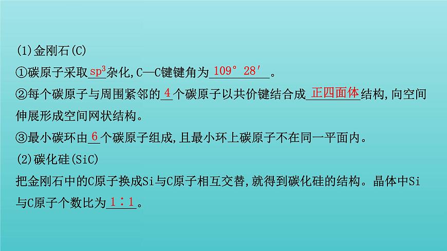 魯科版高中化學(xué)選擇性必修2第3章不同聚集狀態(tài)的物質(zhì)與性質(zhì)2.2共價(jià)晶體分子晶體晶體結(jié)構(gòu)的復(fù)雜性課件第5頁(yè)