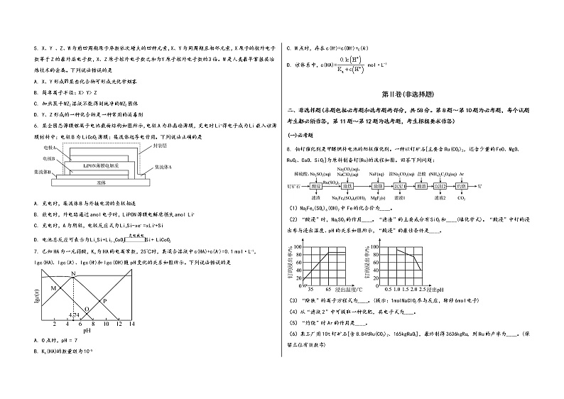 安徽省萧县2023届高三(上)摸底检测化学试题(word版,含答案)02