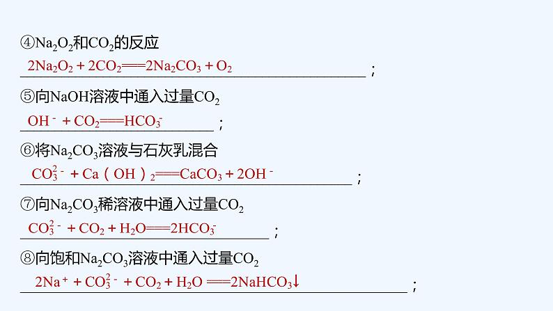 2023版 创新设计 高考总复习 化学 人教版【最新版】本章重要化学方程式书写强化练第4页