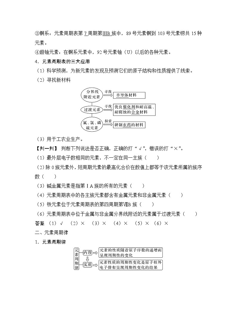 2023版 创新设计 高考总复习 化学 苏教版第二单元 元素周期表和元素周期律第3页