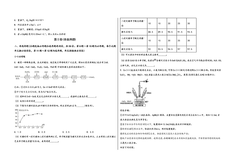 山西省运城市2023届高三(上)摸底检测化学试题(word版,含答案)03